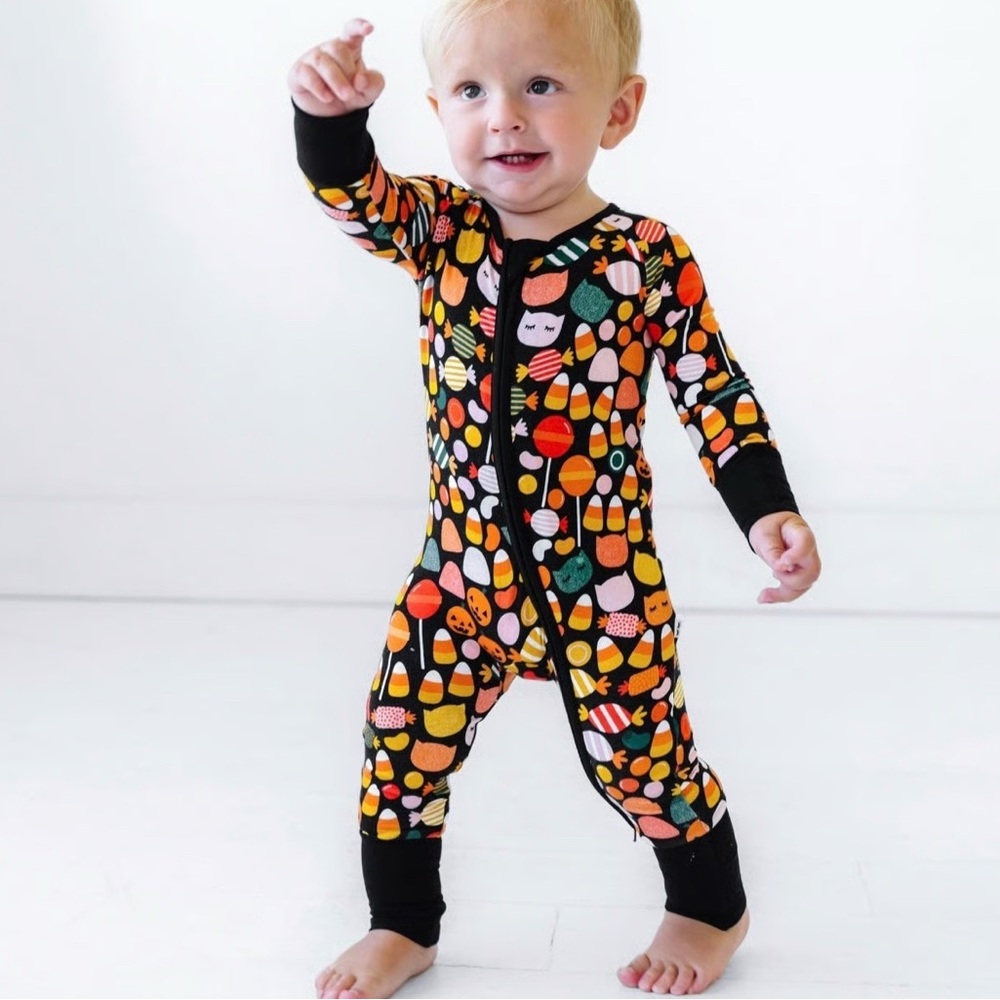 Little Sleepies spooky sweets Halloween zippie 6-12month